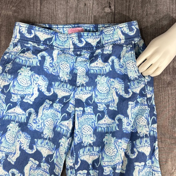 Lilly Pulitzer Florita Linen Pants in Deep Indigo Joy Ride [1449] - Picture 4 of 8